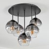 Koyoto Deckenleuchte Glas 15 cm Klar, Rauchfarben, 5-flammig