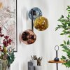 Ripoll Wandleuchte Glas 15 cm Blau, Gold, Kupferfarben, 3-flammig