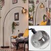 Ripoll Bogenlampe Glas 25 cm Schwarz, 1-flammig