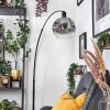 Ripoll Bogenlampe Glas 25 cm Schwarz, 1-flammig
