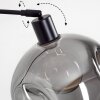 Ripoll Bogenlampe Glas 25 cm Schwarz, 1-flammig