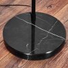 Ripoll Bogenlampe Glas 25 cm Schwarz, 1-flammig