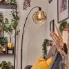 Ripoll Bogenlampe Glas 25 cm Schwarz, 1-flammig