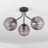 Koyoto Deckenleuchte Glas 15 cm Rauchfarben, 3-flammig