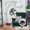 Bassagoda Stehleuchte 45 cm Chrom, Schwarz, 1-flammig