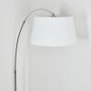 Bassagoda Stehleuchte 45 cm Chrom, Schwarz, 1-flammig