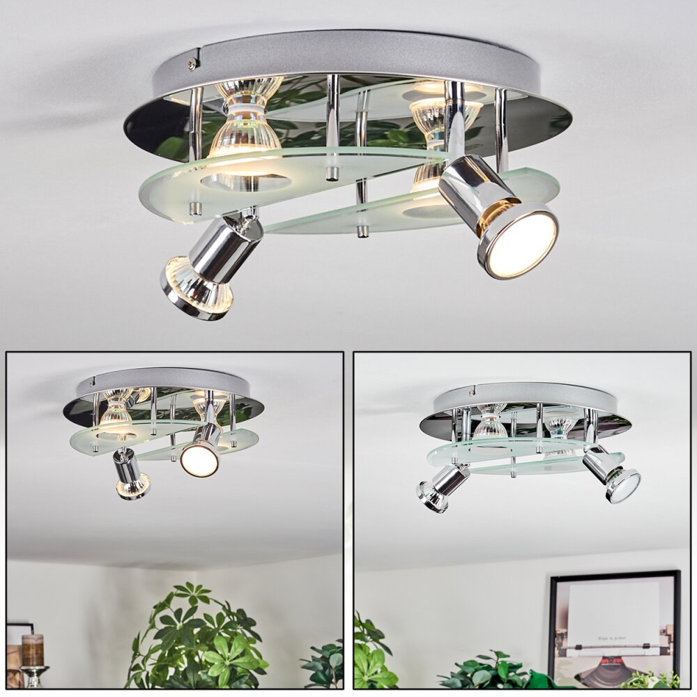 Mirando Deckenleuchte LED Chrom, Silber, Transparent, Klar, 4-flammig main product photo