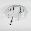 Mirando Deckenleuchte LED Chrom, Silber, Transparent, Klar, 4-flammig