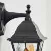 Naofe Außenwandleuchte Schwarz, 1-flammig