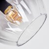 Koyoto Deckenleuchte Glas 15 cm Klar, Rauchfarben, 6-flammig