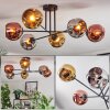 Ripoll Deckenleuchte Glas 15 cm Chrom, Gold, Kupferfarben, Rauchfarben, 6-flammig Ripoll Deckenleuchte Glas 15 cm Chrom, Gold, Kupferfarben, Rauchfarben, 6-flammig