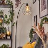 Ripoll Bogenlampe Glas 25 cm Schwarz, 1-flammig