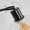 Ripoll Bogenlampe Glas 25 cm Schwarz, 1-flammig