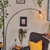 Ripoll Bogenlampe Glas 25 cm Schwarz, 1-flammig