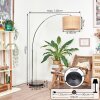 Cavaca Stehleuchte 40 cm Chrom, Schwarz, 1-flammig