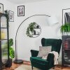 Soungou Bogenleuchte 38 cm Schwarz, 1-flammig, Stoffschirm