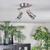 Firan Deckenleuchte LED Nickel-Matt, 2-flammig