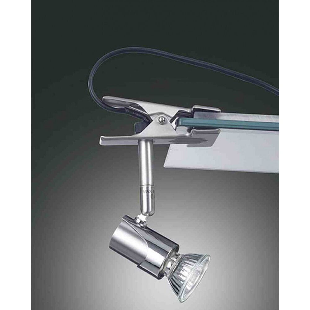 Fabas Luce ALICE Klemmleuchte Nickel-Matt, 1-flammig main product photo
