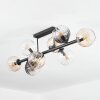 Koyoto Deckenleuchte Glas 15 cm Bernsteinfarben, Klar, Rauchfarben, 8-flammig