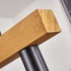 Cava Pendelleuchte Naturfarben, Schwarz, 4-flammig