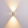 Rio Wandleuchte LED Silber, 2-flammig
