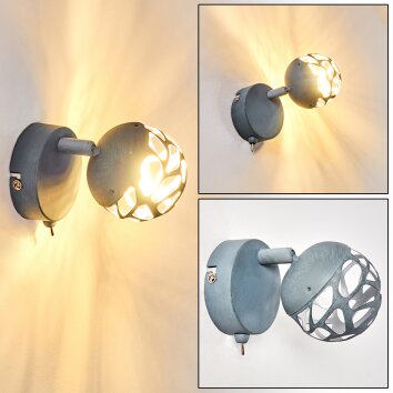 Covane Wandleuchte LED Grau, 1-flammig
