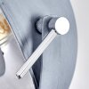 Bagdad Stehleuchte Blau, Chrom, Grau, 1-flammig