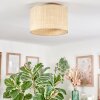 Sabadim Deckenleuchte 35 cm beige, Naturfarben, 1-flammig