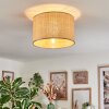Sabadim Deckenleuchte 35 cm beige, Naturfarben, 1-flammig