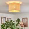 Sabadim Deckenleuchte 35 cm beige, Naturfarben, 1-flammig
