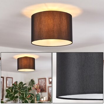 Soungou Deckenleuchte 38 cm Schwarz, Weiß, 1-flammig Soungou Deckenleuchte 38 cm Schwarz, Weiß, 1-flammig