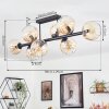 Koyoto Deckenleuchte Glas 15 cm Bernsteinfarben, Klar, 8-flammig