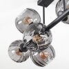 Koyoto Deckenleuchte Glas 15 cm Rauchfarben, 8-flammig