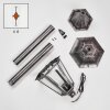 Lignac Wegeleuchte Schwarz, Silber, 1-flammig