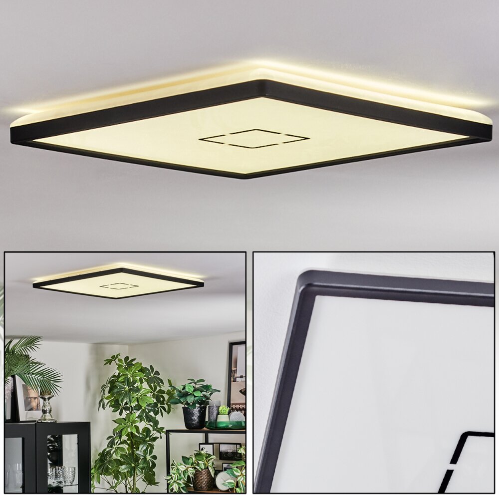 Simonstorp Deckenleuchte LED Schwarz, Weiß, 1-flammig main product photo