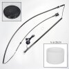 Bassagoda Stehleuchte 35 cm Chrom, Schwarz, 1-flammig