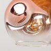 Ripoll Deckenleuchte Glas 15 cm Naturfarben, Schwarz, 3-flammig