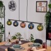 Gastor Pendelleuchte Glas 15 cm Blau, Grün, Kupferfarben, 5-flammig