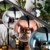 Gastor Pendelleuchte Glas 15 cm Blau, Chrom, Grün, Klar, Kupferfarben, Rauchfarben, 5-flammig