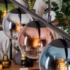 Gastor Pendelleuchte Glas 15 cm Blau, Chrom, Grün, Klar, Kupferfarben, Rauchfarben, 5-flammig