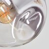 Ripoll Deckenleuchte Glas 15 cm Klar, Rauchfarben, 5-flammig