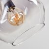 Ripoll Deckenleuchte Glas 15 cm Klar, Rauchfarben, 5-flammig