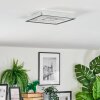 Simonstorp Deckenleuchte LED Silber, Weiß, 1-flammig
