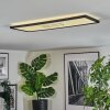 Simonstorp Deckenleuchte LED Schwarz, Weiß, 1-flammig