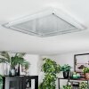 Ipres Deckenleuchte LED Silber, Weiß, 1-flammig