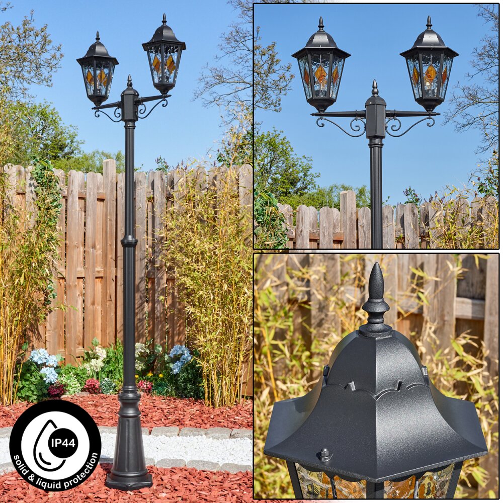 Hongkong Kandelaber Schwarz, 2-flammig main product photo