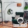 Cando Bogenleuchte 35 cm Chrom, Schwarz, 1-flammig