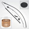 Cando Bogenleuchte 35 cm Chrom, Schwarz, 1-flammig