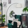 Bassagoda Stehleuchte 45 cm Chrom, Schwarz, 1-flammig