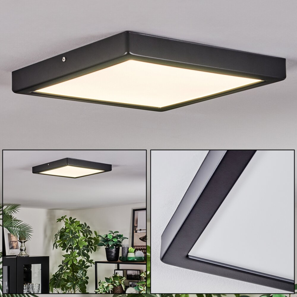 Isela Deckenleuchte LED Schwarz, 1-flammig main product photo